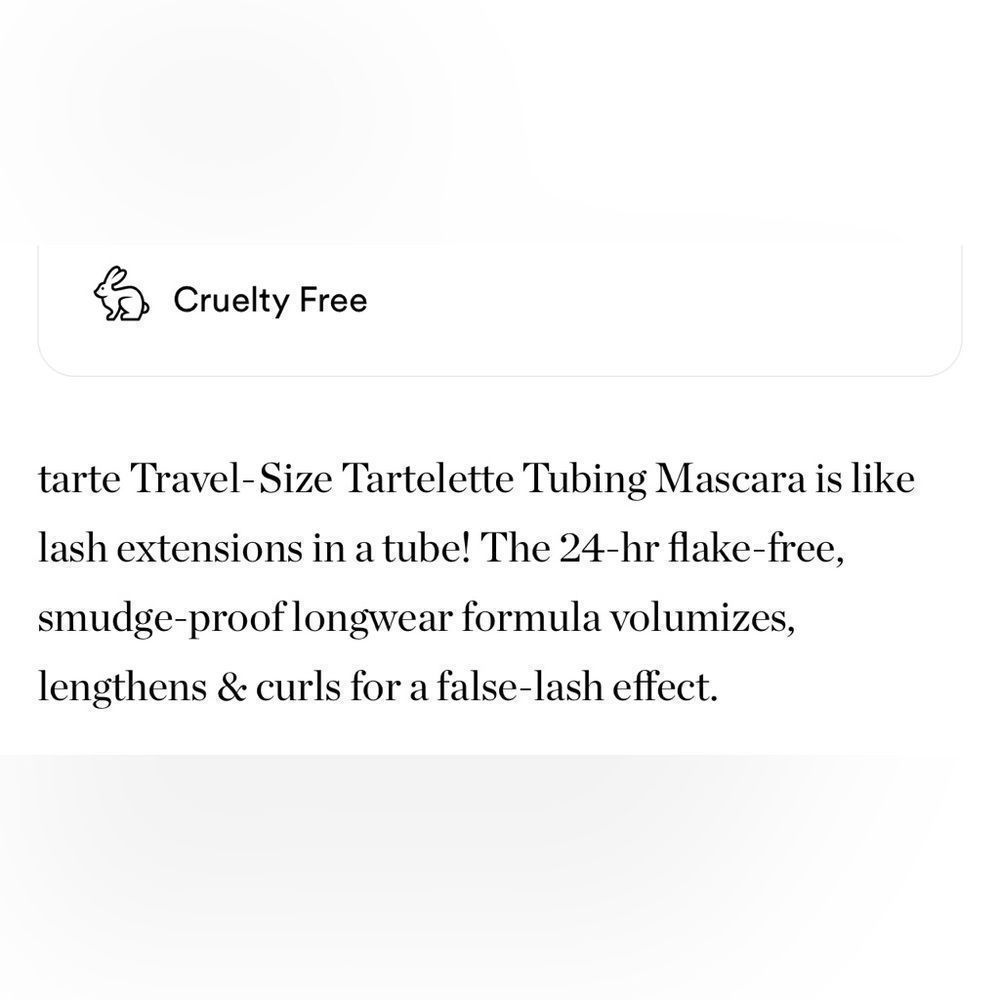 $10❤️🔥 LAST 1! Tarte Tartlette Tubing Mascara Travel Size BLACK 👁️ NEW Mini - Picture 6 of 9